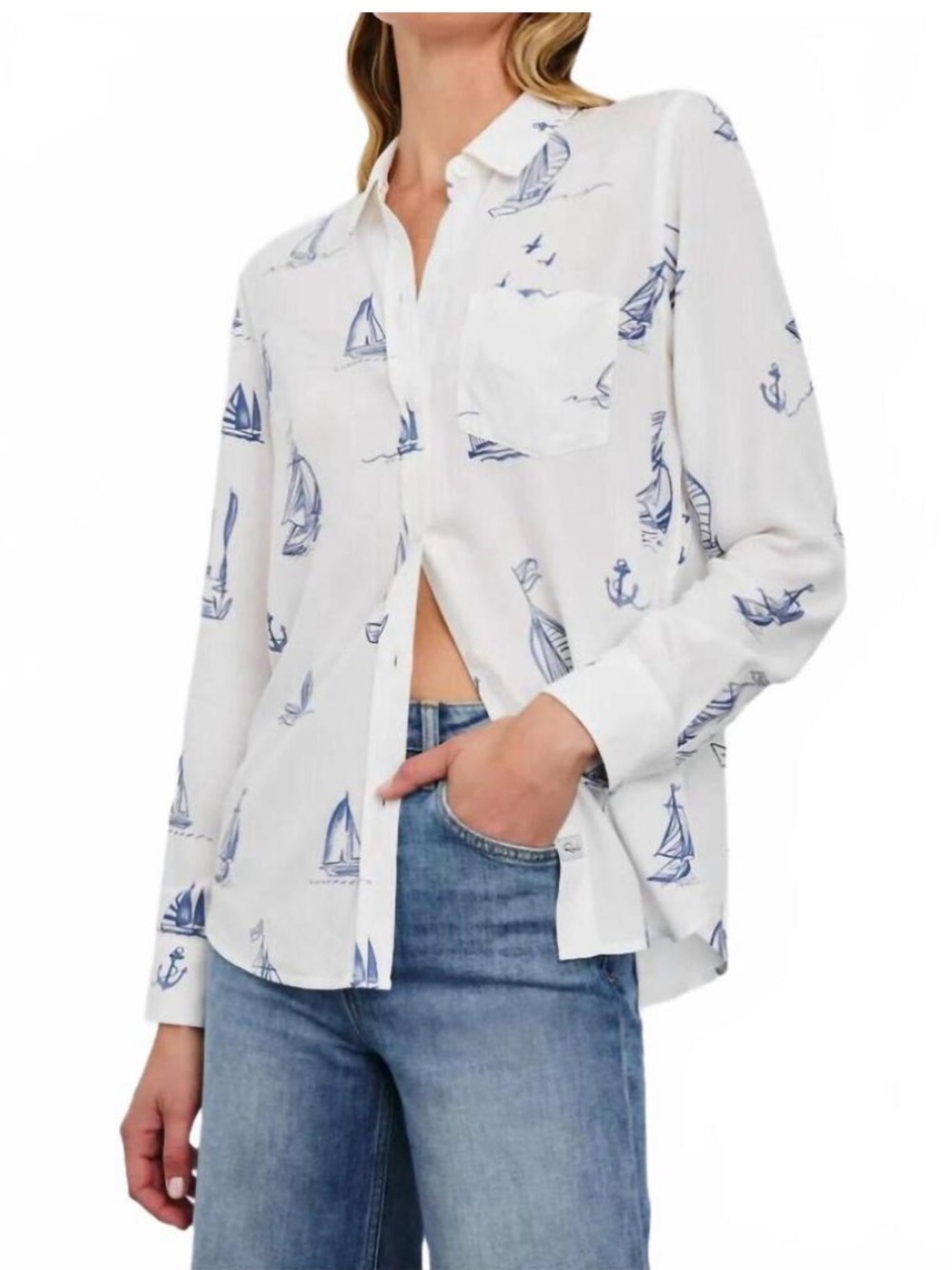Rails Kathryn Blouse - Sailboats ⛵️